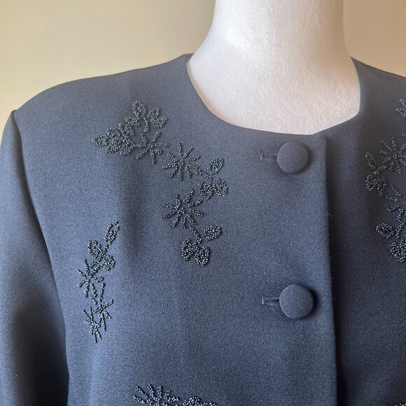 Alfred Dunner Long Sleeve Embellished Formal Blazer - Size 16 - Picture 2 of 13